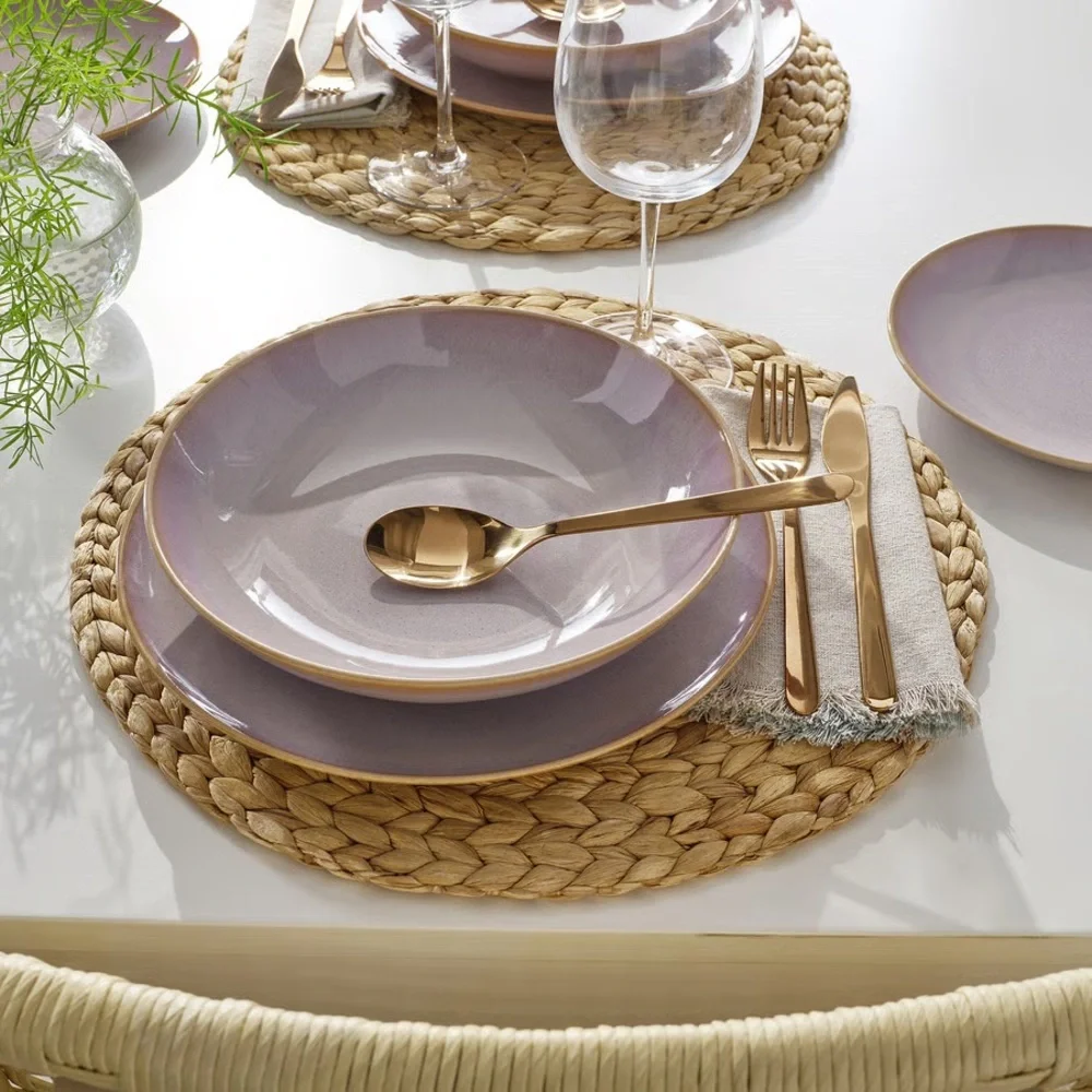 Light Pink Deep Plate/Bowl Set